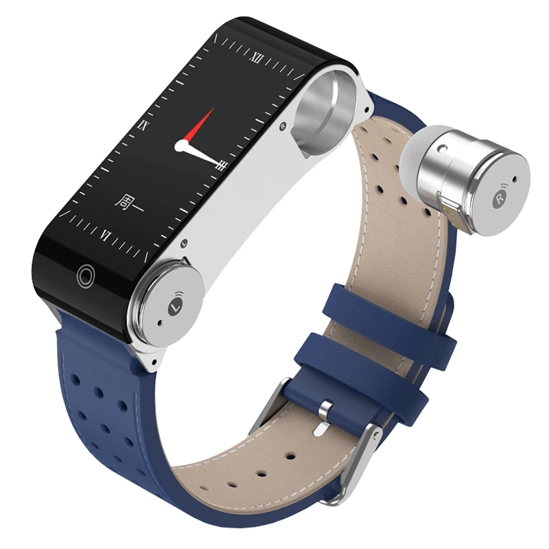 

Online salud banda montre intelligent earphone watch smart bracelet with bluetooth earphones 2 in 1 smartwatch hand wach man