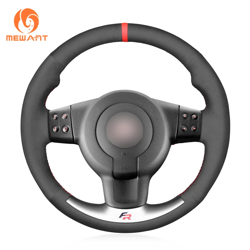 

Custom Hand Sewing Soft Suede Steering Wheel Cover for Seat Leon 1P FR Cupra MK2 Ibiza 6L 2006 2007