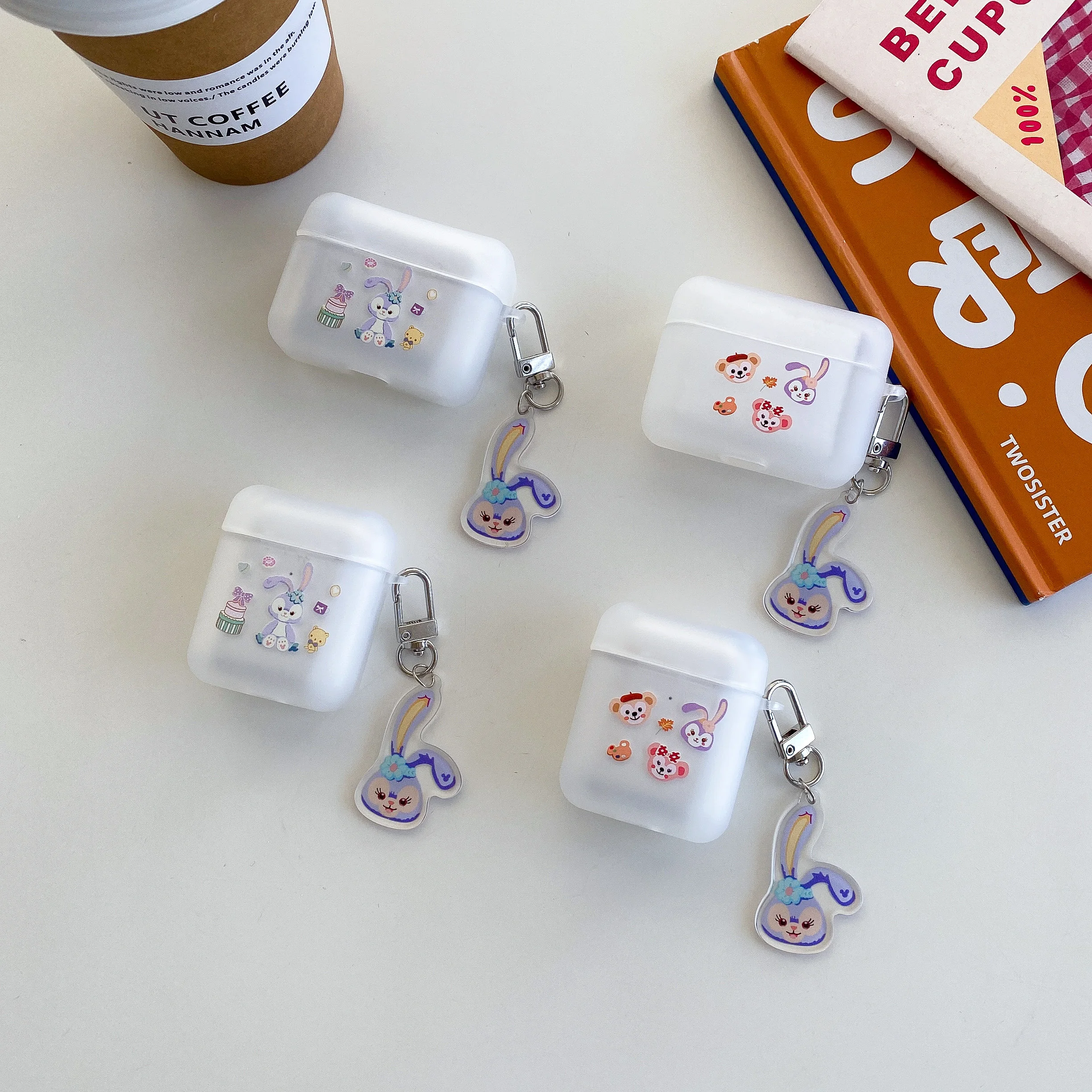 

Cute XingdailuRabbit Earphone Protective Cover Suitable for Apple Airpods pro 2 Airpods 1 2 Cartoon Monkey Protective Cover