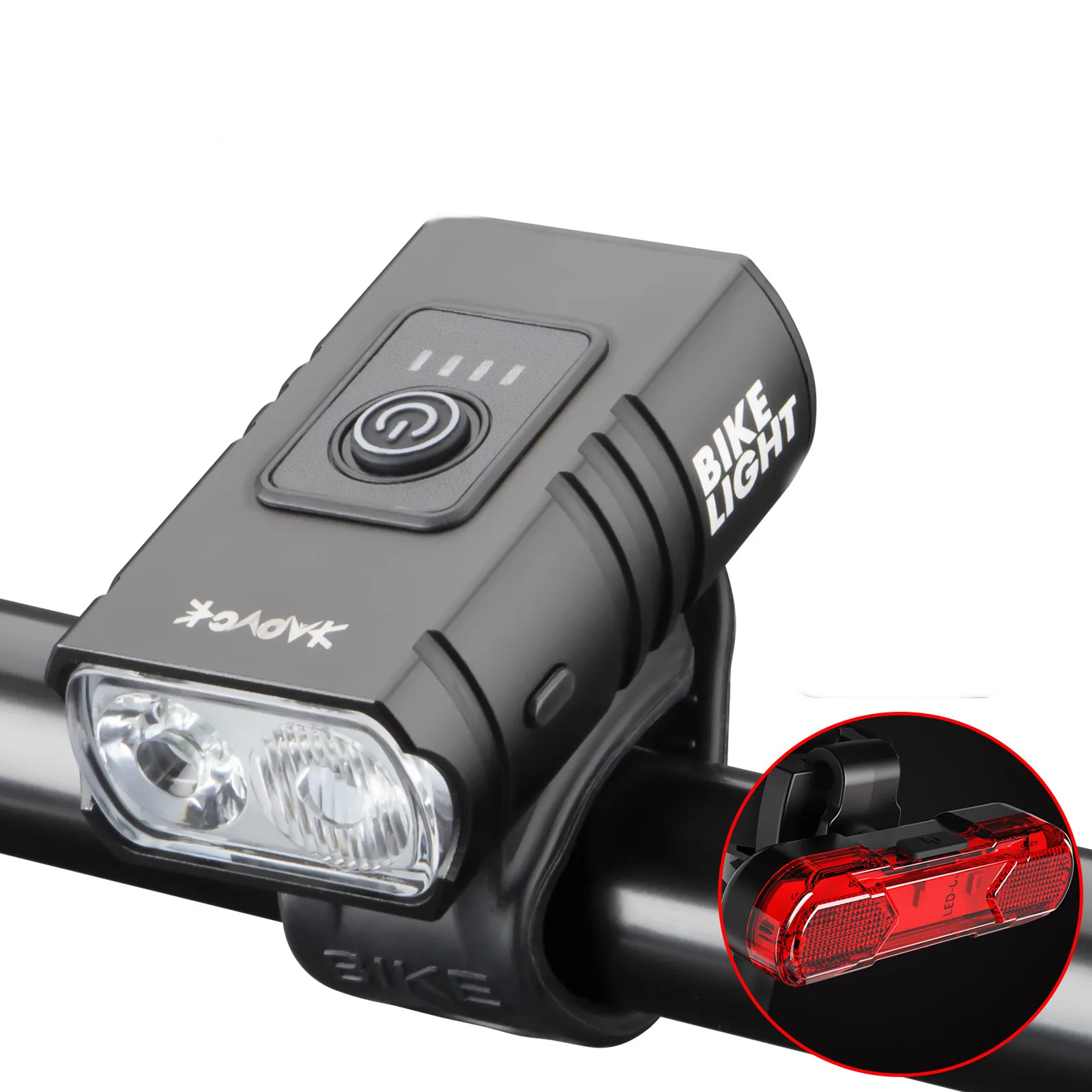 

Usb Rechargeable Front Lamp Mtb Bicycle Lamp Custom Headlight Waterproof Safety Warning Set Cycling Led Lights Bike Light Set