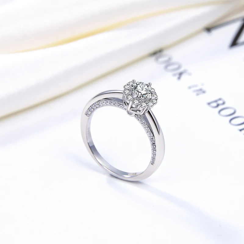 

SR244 hot selling engagement women jewelry 925 Sterling silver 4A cubic zirconia diamond wedding rings