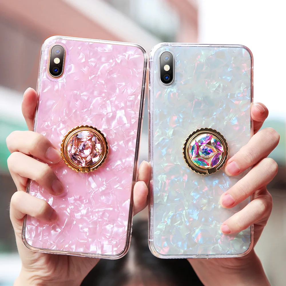 

Free Shipping 1 Sample OK Ring Holder Phone Case For Iphone Cell Phone Case With Finger Ring Holder Stand