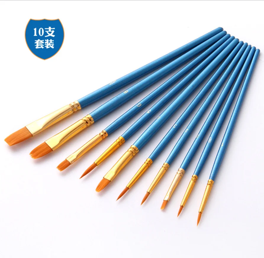 

Cake Tools 10 pc mold good quality Fine Painting Brush Pen Icing Cake SUGARCRAFT DECORATING BRUSH MODELLING FONDANT TOOL, Blue