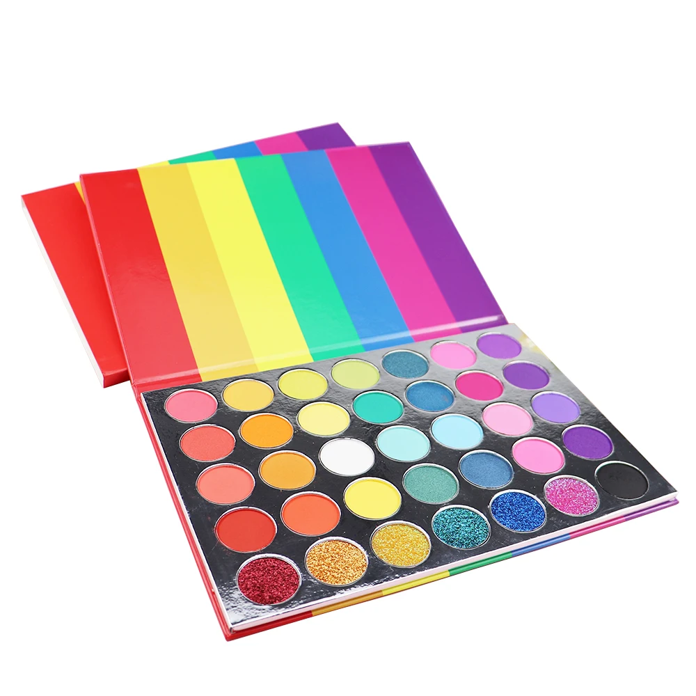 

Factory Wholesale OEM ODM 35 Color Vegan Makeup Eyeshadow Palette Private Label Cosmetics Vendors