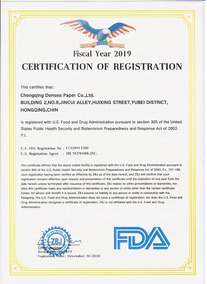 FDA Certificate