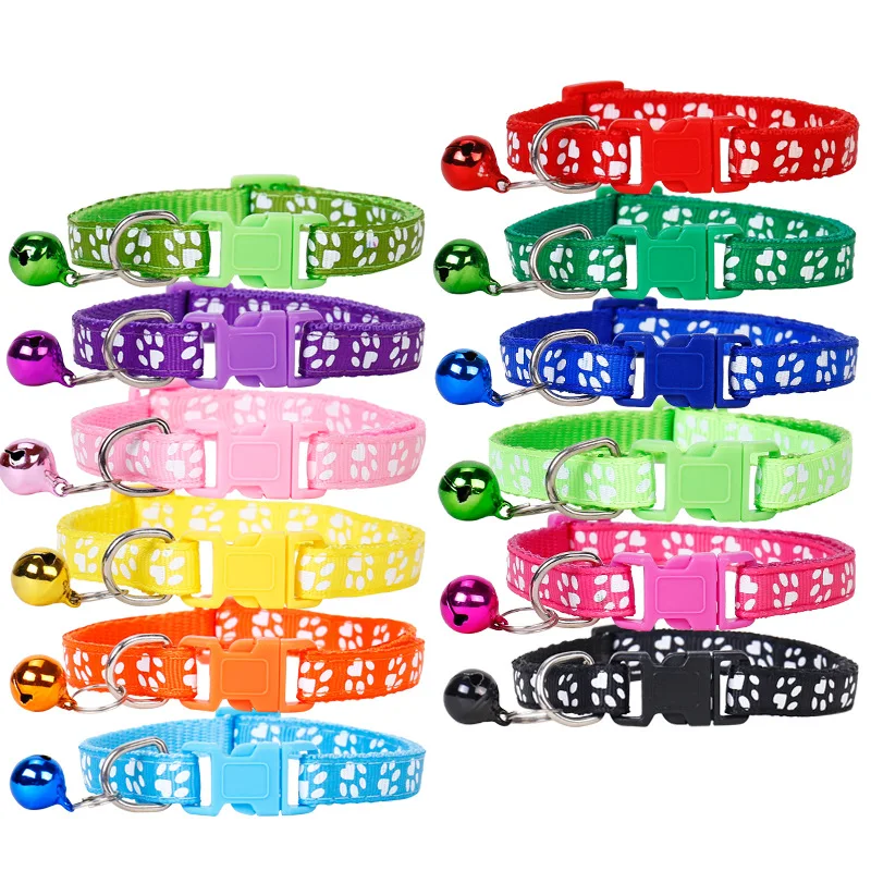 

Adjustable Quick Release Buckle Reflective Pet Cat Dog Collar de perro with Bell