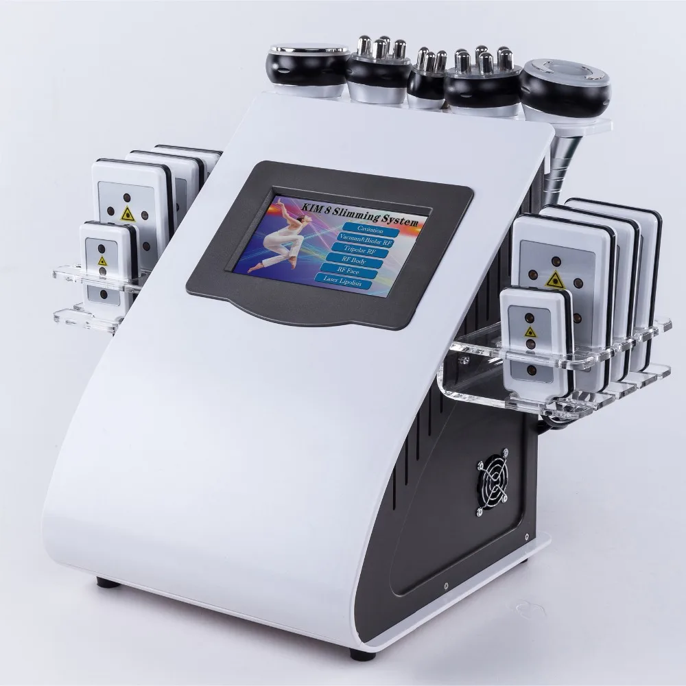 

Newest Products 2023 6 in 1 multifunctional 40k or 80k Vacuum Cavitation System rf lipo laser weight loss machine