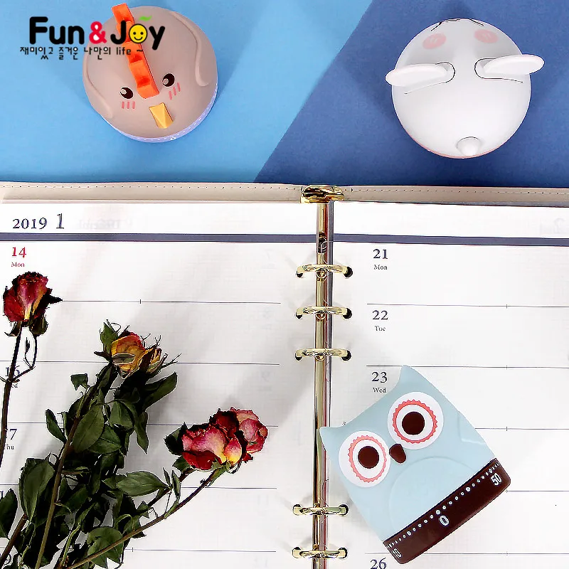 
Student Kitchen Alarm Clock Cute Design 60 Minutes Animal Shaped Mechanical Countdown Kitchen Timer 