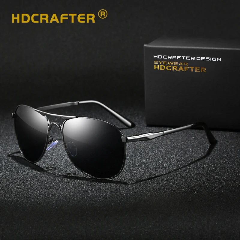 

HDCRAFTER 2020 Driving Fashion Polarized Men's Sunglasses Men UV400 High Quality dropshipping wholesale sunglasses