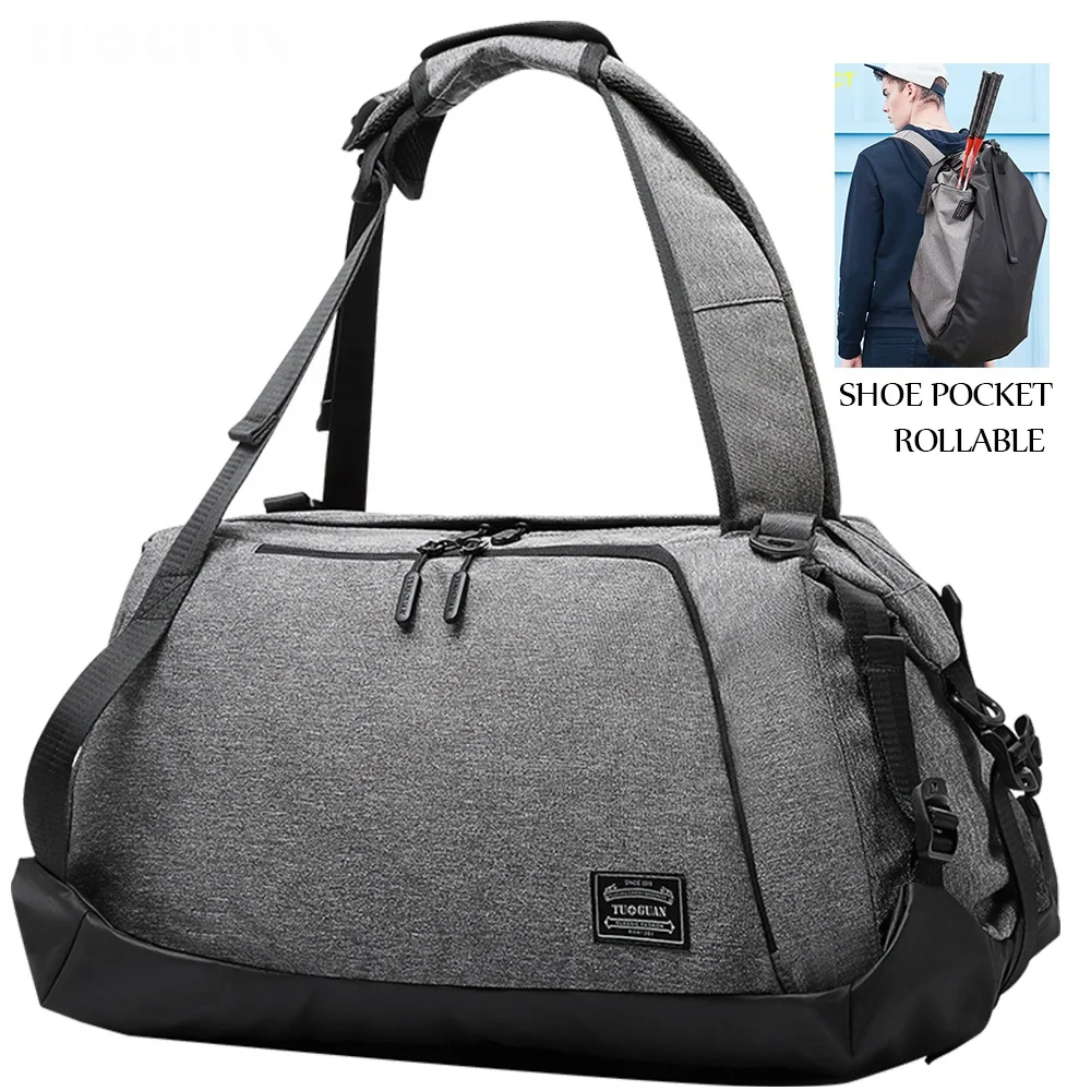 
Stock Wholesale Soft Waterproof Backpack Weekend Travelling Bag Sport Gym Bag Custom Logo 