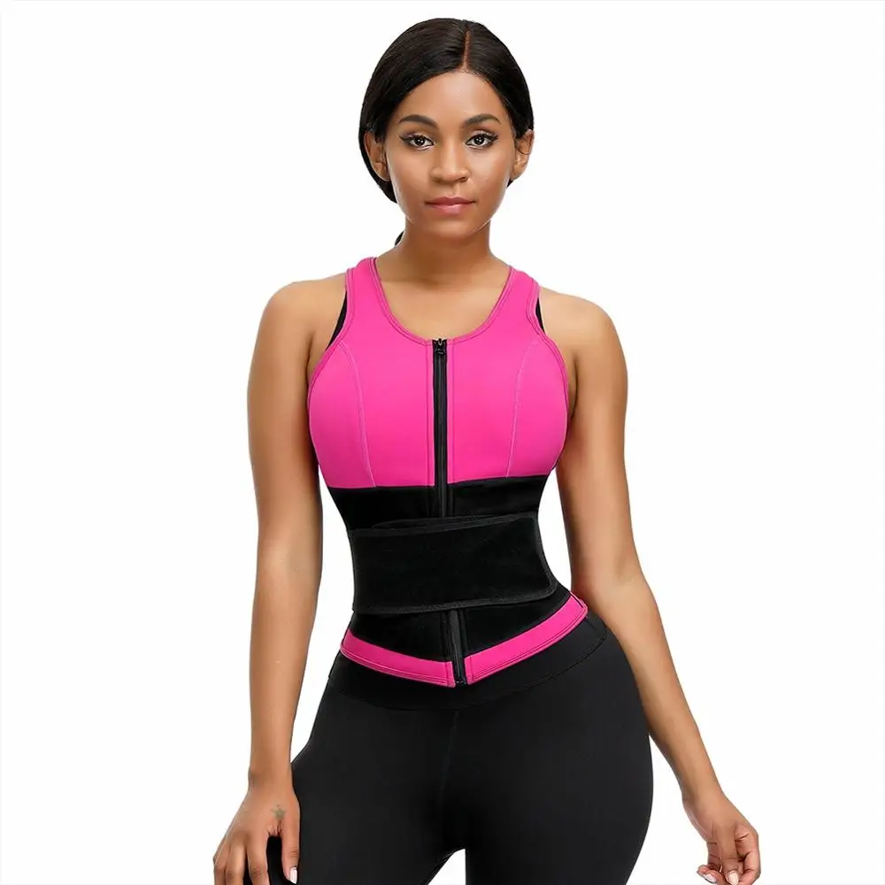 
Custom Logo Zipper Closure Shapes Your Waistline Neoprene Waisit Shaper 