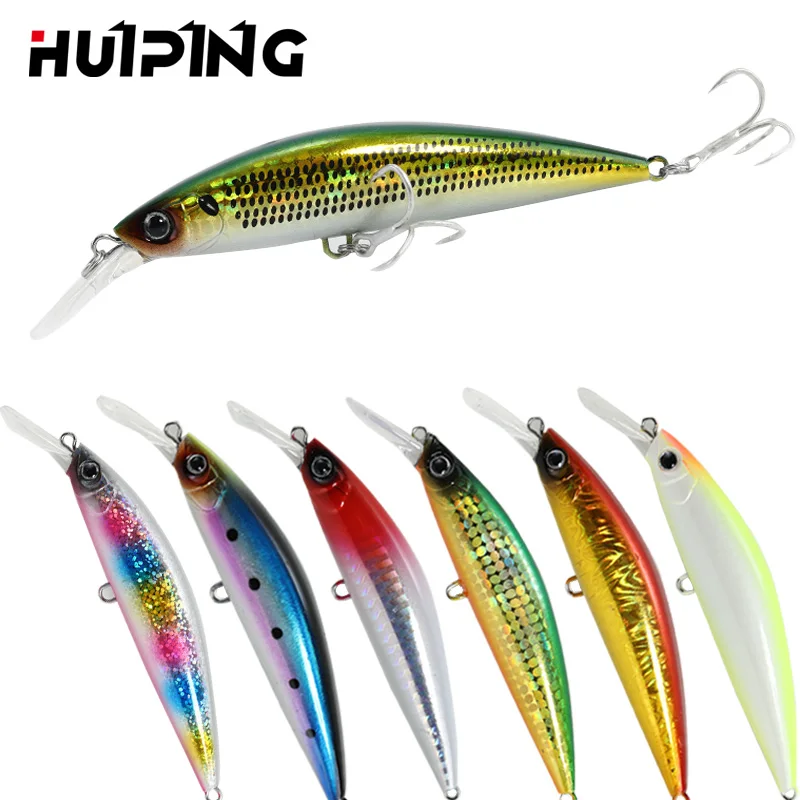

2021 Sea Bass Lures Wholesale 90mm 27g Lures Fishing Bait Minnow Lure Trout Peche Artificial Hard Fish Baits M349, 8 colors