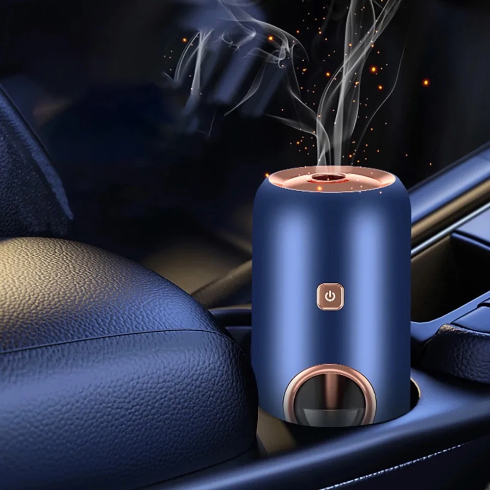 

Latest Creative USB LED Mini Ultrasonic Aroma Diffuser Waterless Auto-off Air Humidifier For Car Room