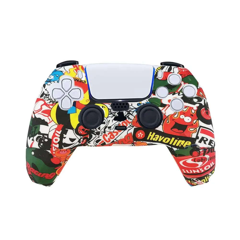

ps5 controller skin studded silicone case cover protective cases shell for sony play station 5 ps5 mod console cover accessories