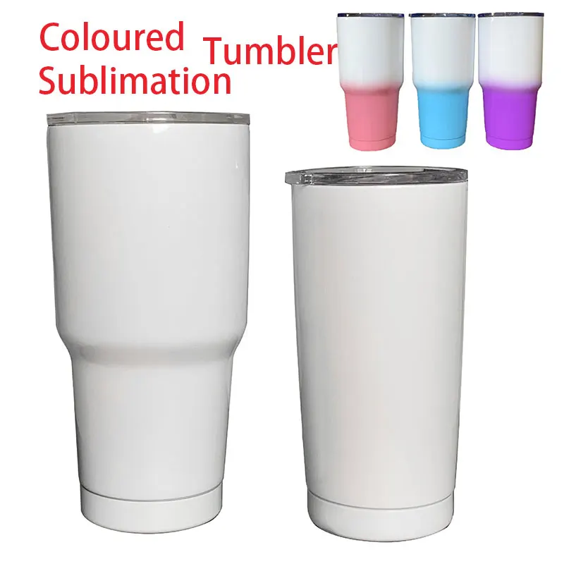 

Coloured sublimation tumbler 30oz Factory wholesale double wall insulated stainless steel coloured sublimation 30oz tumbler