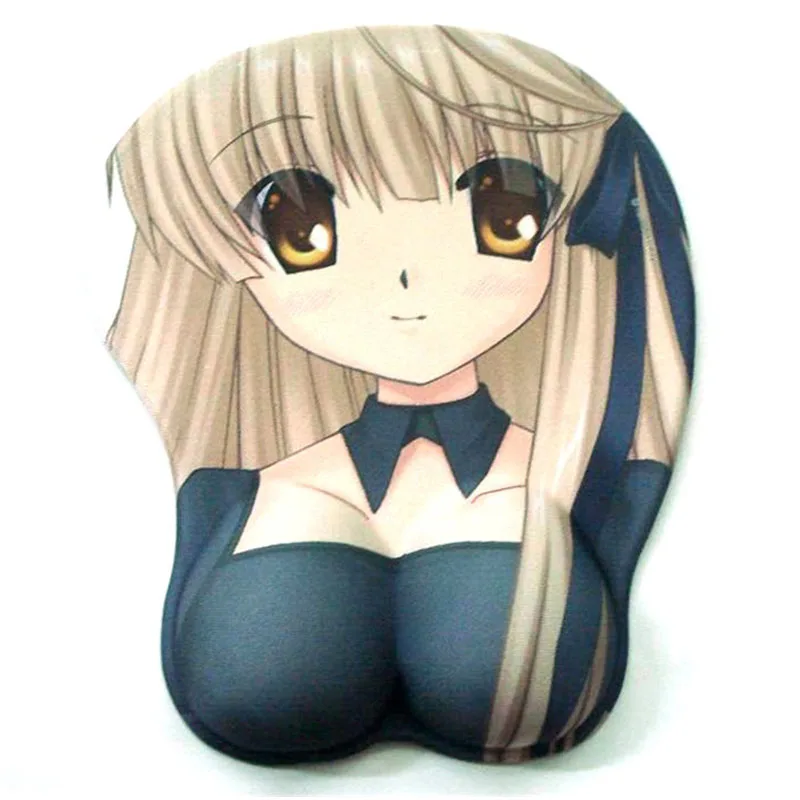 

customised 3d ergonomic sexy gel anime mouse pad with wrist rest, Customer designs