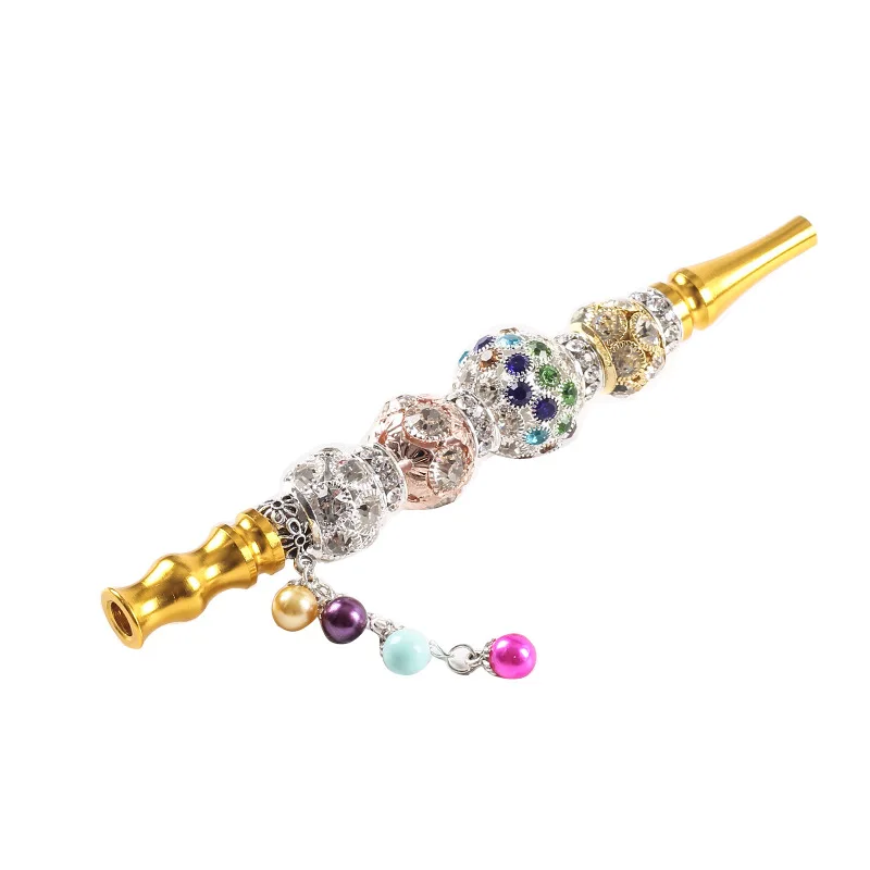 

Good Quality 6.1 Inches Colorful Diamond Rhinestone Large Hookah Tips For Man