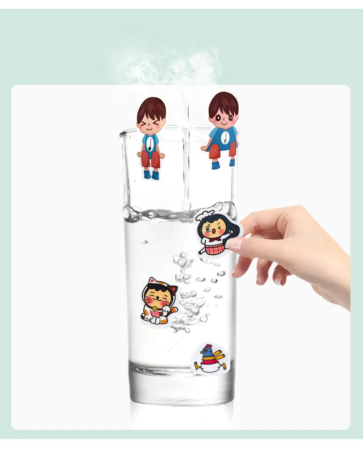 Custom Die Cut Self Adhesive Friendly Removable Washable Glass Window