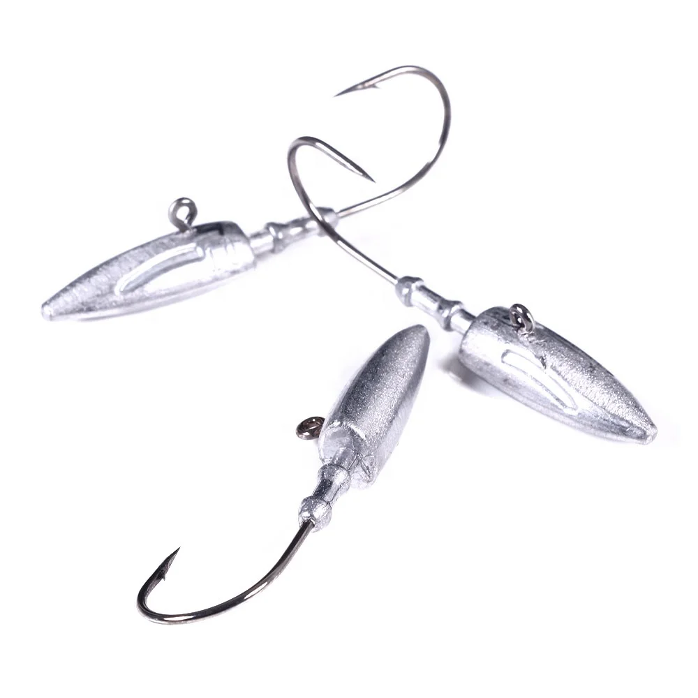 

Hook leaded round jighead bulk fishing jigs heads, 1 colors