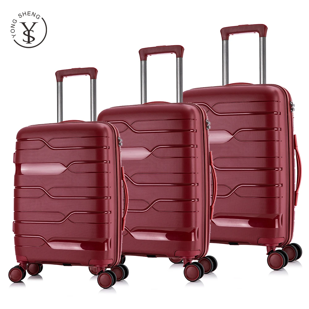 

Hot selling suitcases on wheels PP luggage travel bags custom design luggage suitcase kuffert