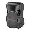 3.7V Made in China cheap price 8 inch portable active speaker with flash disco dancing light