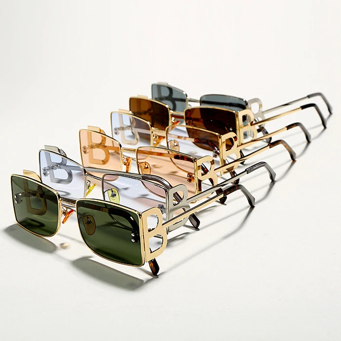 Metal B letter small super high quality new design metal sunglasses sun glasses women men
