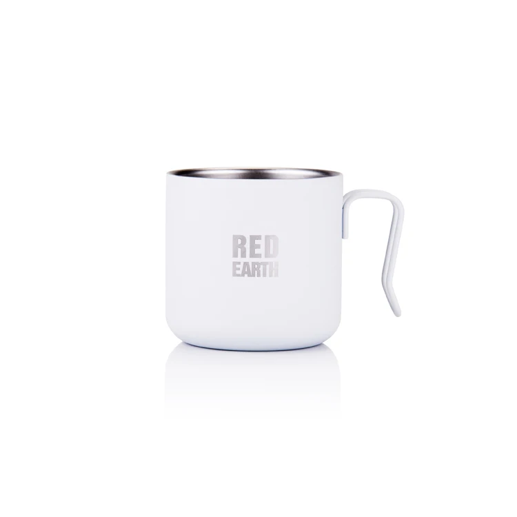 

GINT Wholesale custom logo printed color red black white bulk travel camp steel metal coffee enamel mug