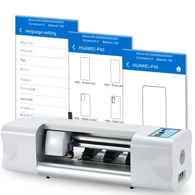 

High Speed Portable Smart Cutter Machine For Mobile Phone Tablet Protective Film Cutting