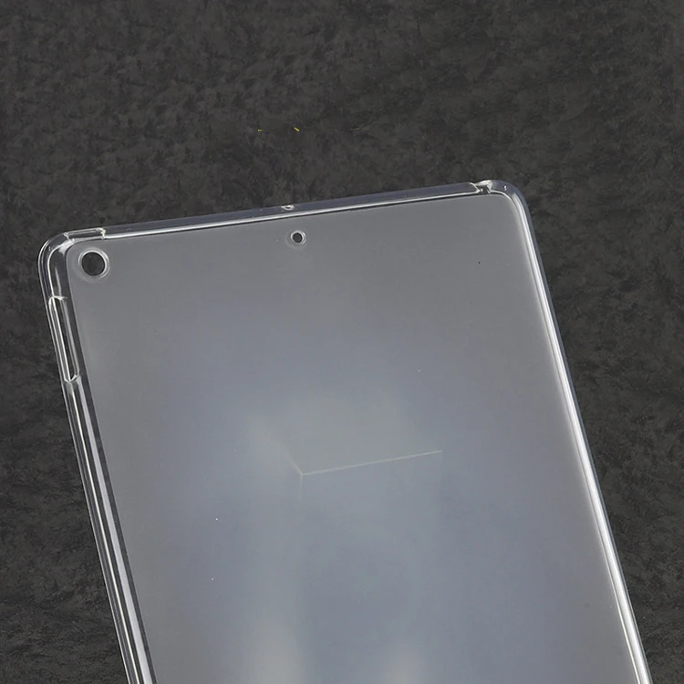 

Custom Printed Logo Matte Edge Transparent Clear Soft TPU Silicone Tablet Back Cover Case For Ipad 2020 2018 11 Universal