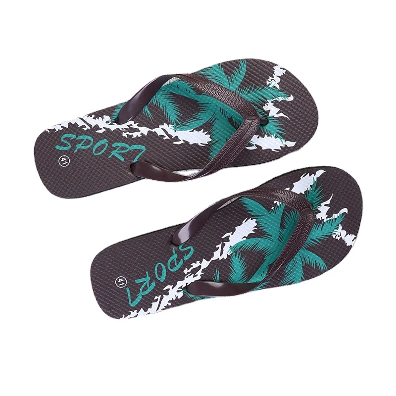 

Herringbone slippers wholesale outdoor clip toe beach shoes anti slip printing slippers OEM customization