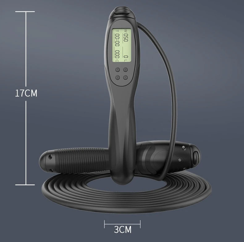 

heavy weighted jump rope LED display electronic jump rope calories time setting with counter