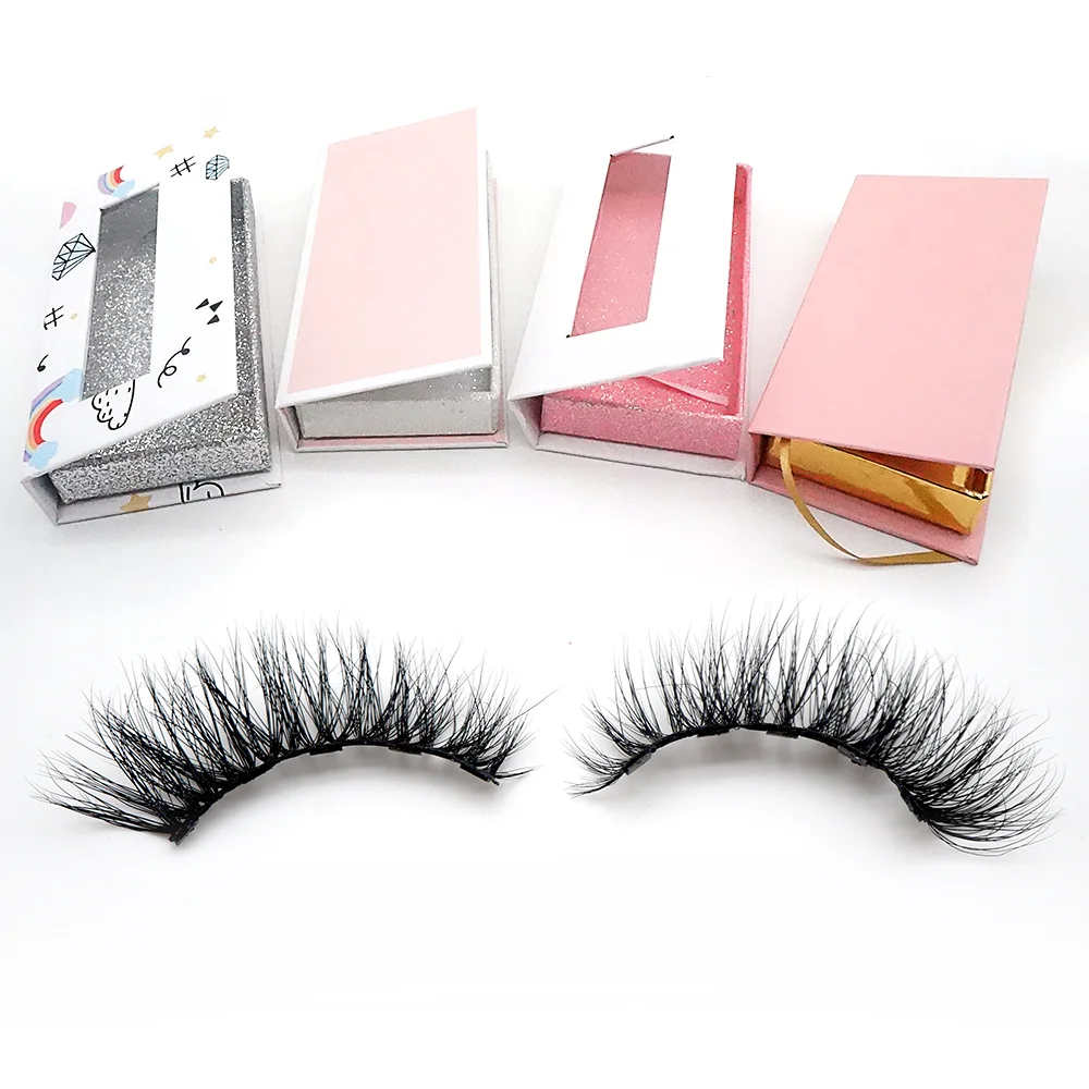 

3d faux mink lashes wholesale vendor 3d faux mink thin band lashes, Black