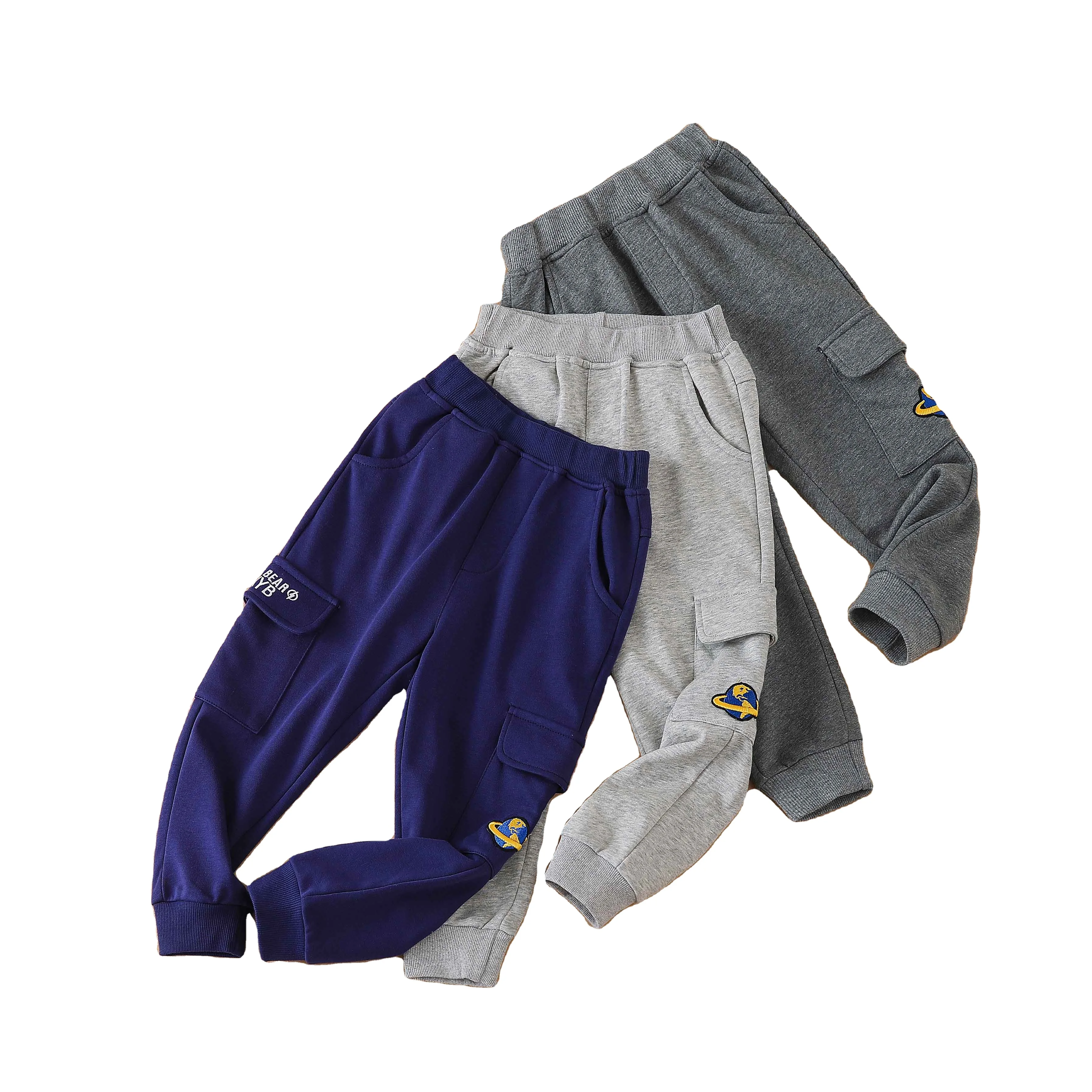 

Durable boys clothing children's sweatpants with side pockets kids' joggers wholesale