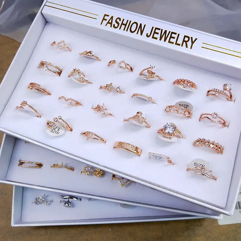 

Women Gift Ring Collection Wholesale Jewelry Lots, As picture