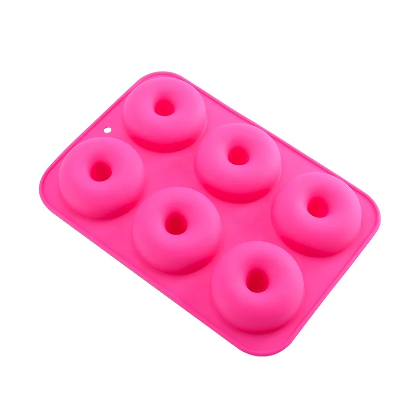 

High Quality Non-Stick Small Cake Muffin Silicone Kitchen Bread baking tool, Pink,customized color