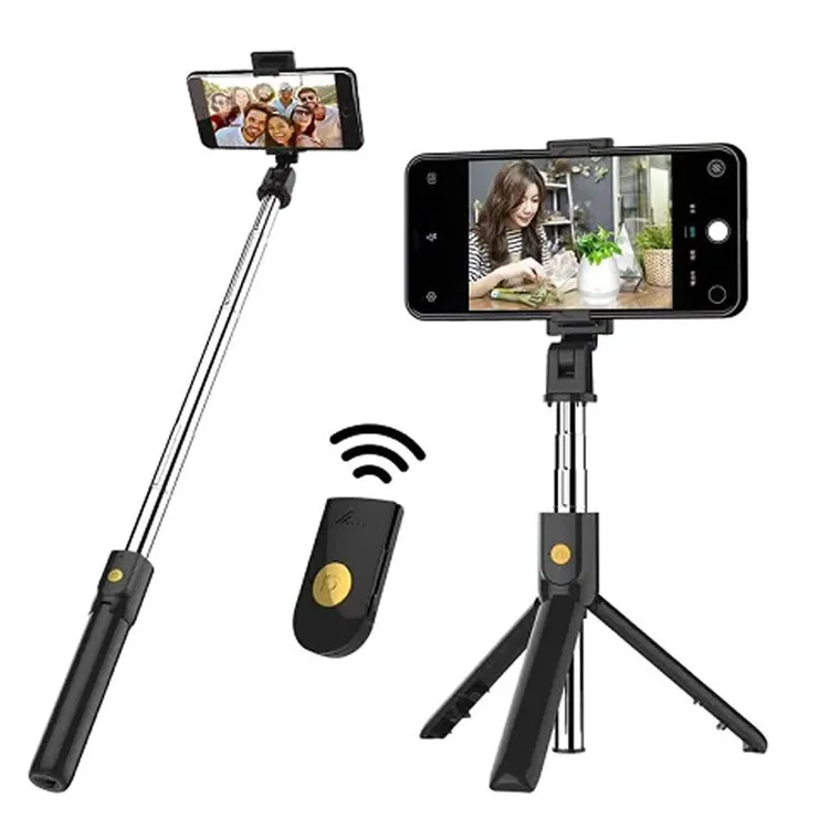 

3 in 1 Wireless BT Foldable Mini Tripod Expandable Monopod Remote Control Selfie Stick