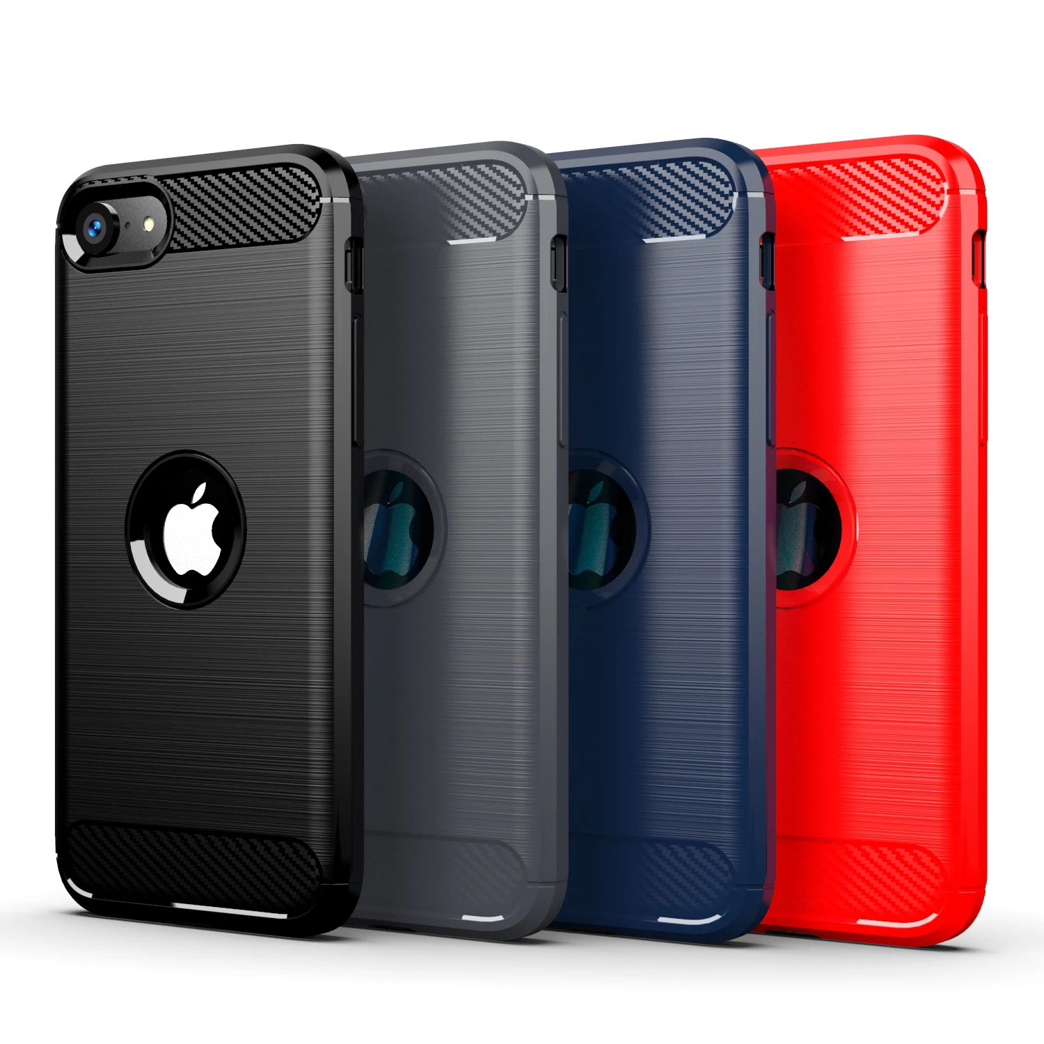 

Fashion style case cover for iphone SE 2020 protection drop-proof brushed soft shell phone back cover FOR iphone SE 2020, 4 colors