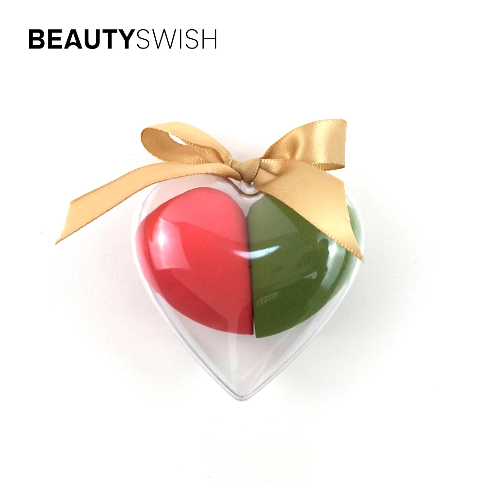

Beauty Tool Soft Latex Free Tear Drop Heart Private Label Cosmetic Foundation Blender Makeup Puff Sponge With Case, Customized color