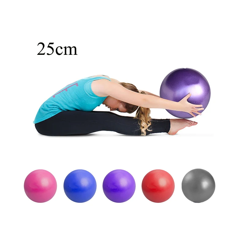 

Custom Logo Explosion-proof Matte Small Exercise  PVC Pilates Yoga Ball, Blue, pink, purple, red, silver