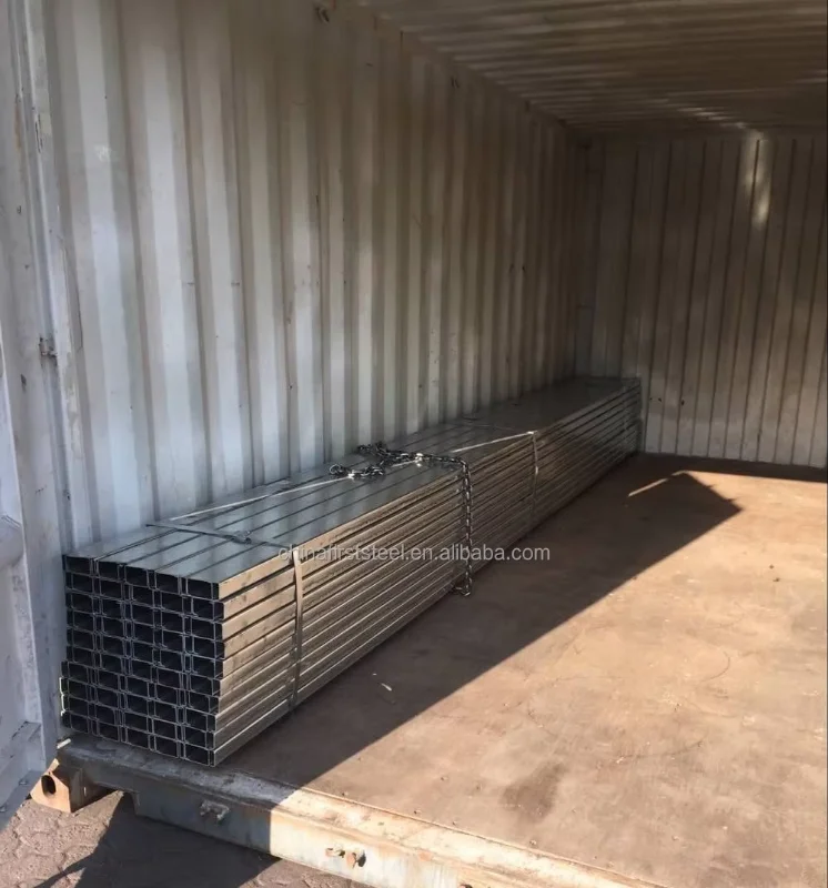 Astm A36 Ss400 S275jr Metal Galvanized Steel 40*40mm c Shaped Steel Channels Purlin Prices List