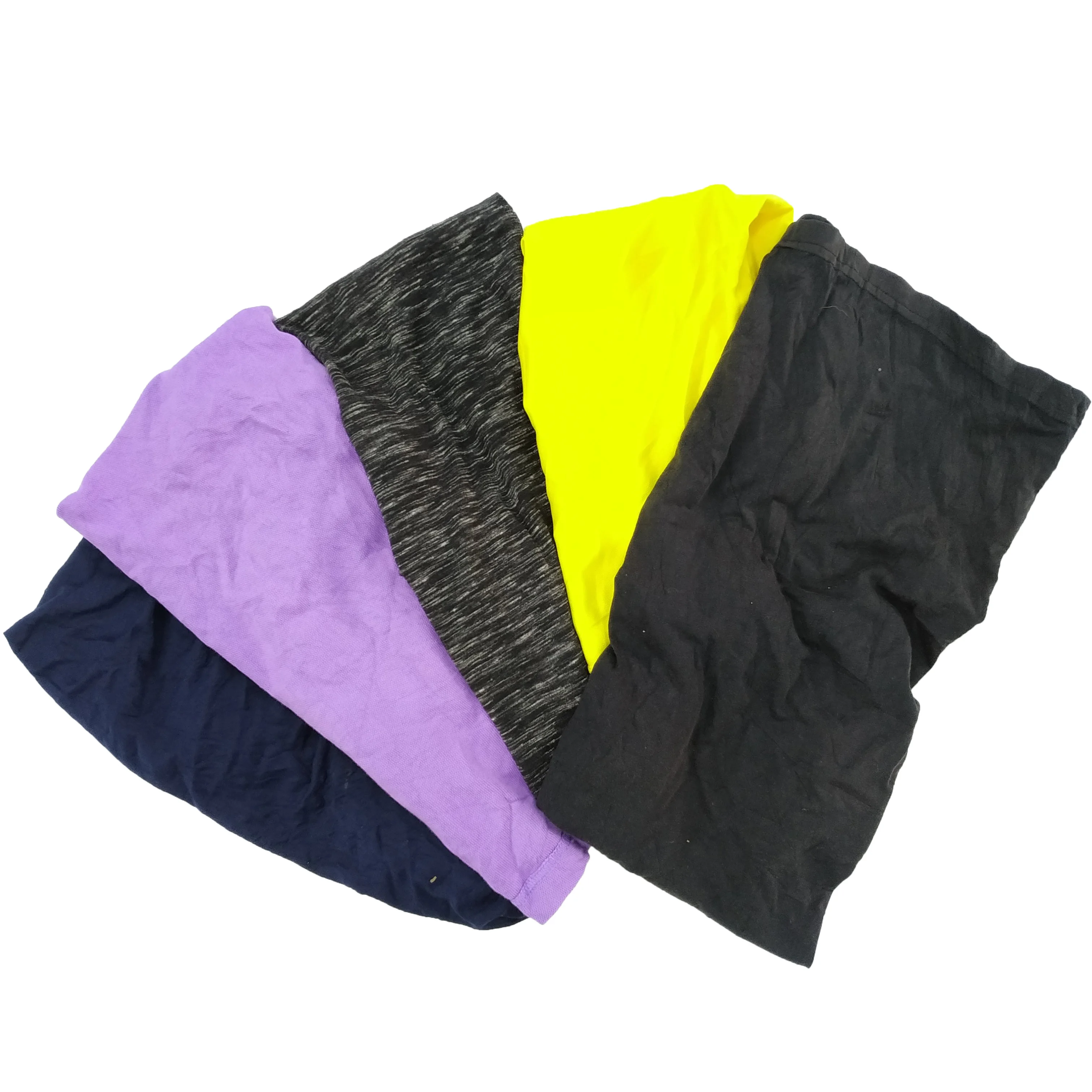 
Hot-selling 35-55cm dark color mixed t shirt second hand cloth cleaning wipes cotton rags 