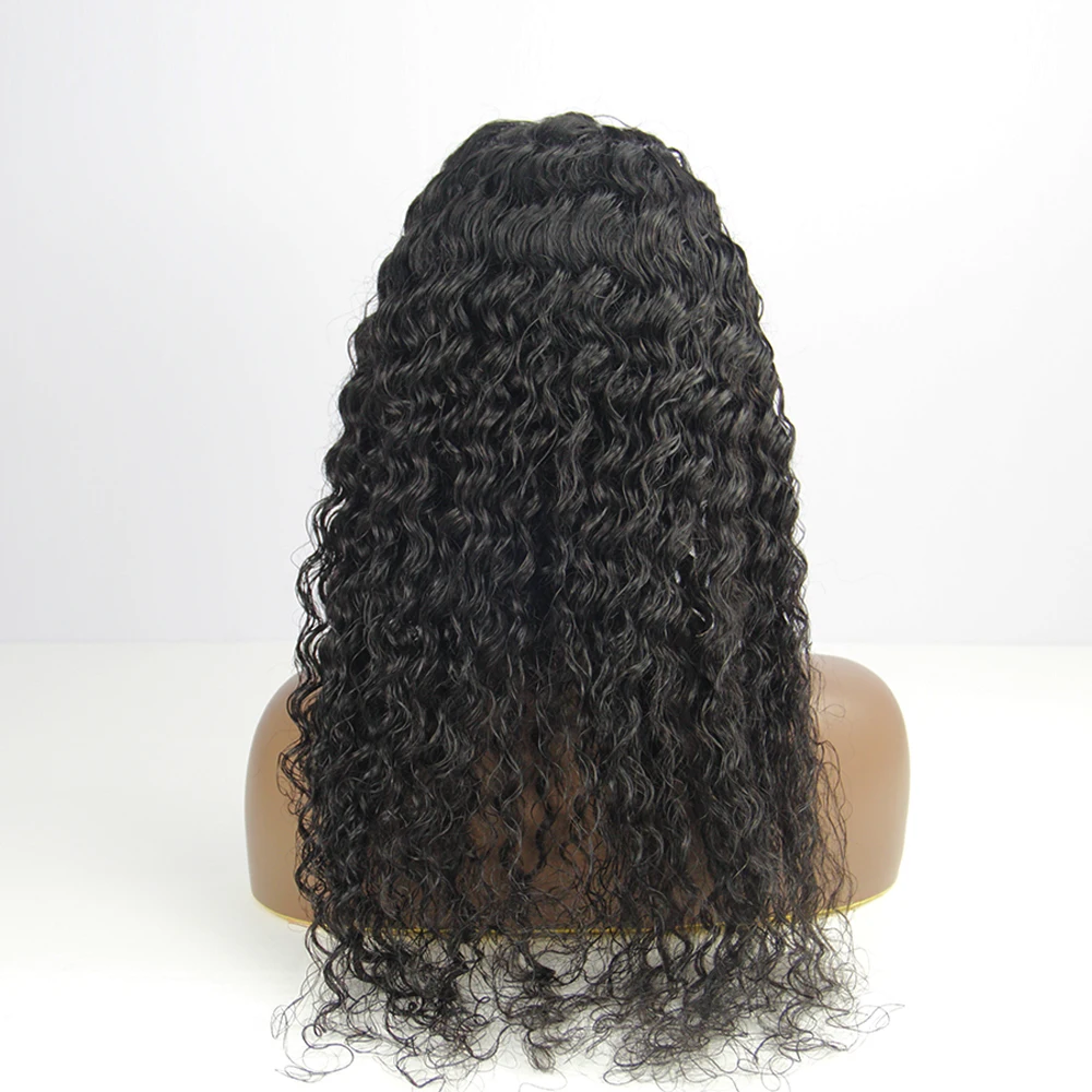 

Hot Sell 13x6 Water Wave Lace Front Wigs Brazilian Virgin Human Hair Wig Pre Plucked Natural with Baby Hair Wig for Black Female