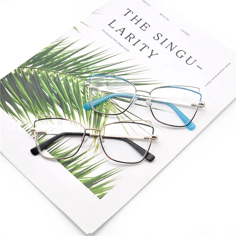 

2021 New Fashion Stainless Steel Women Eyeglasses Optical Frame Eyewear