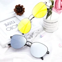 

2020 Manufacture Brand Original Semi-Rimless Durable Round Metal UV Polarized Unisex Sunglasses Sun Glasses