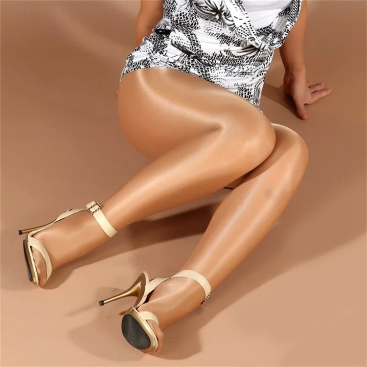 

Oil silk lady sexy super shiny seamless oily art of glossy tights stocking pantyhose