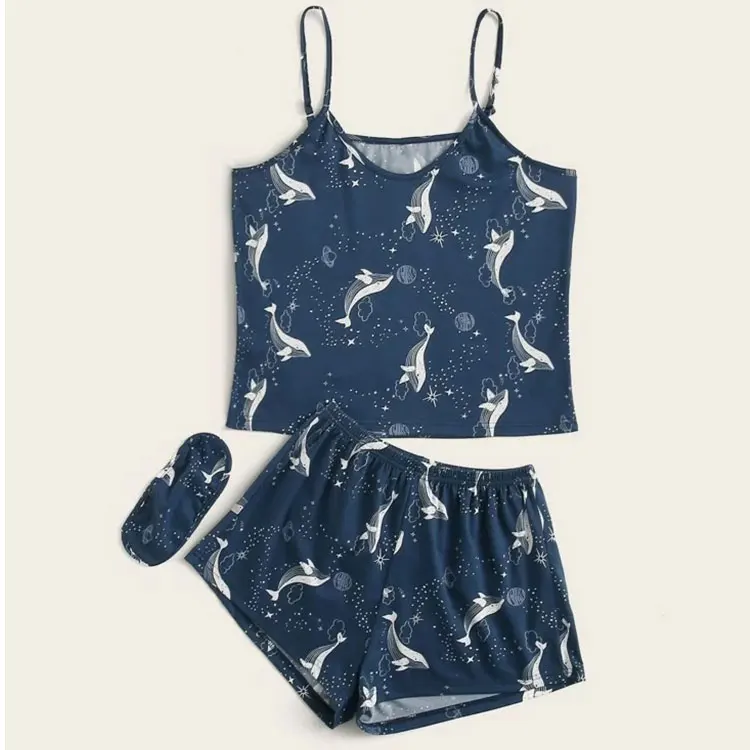 

Wholesale Cotton 3 Piece Printing Pajamas, Many