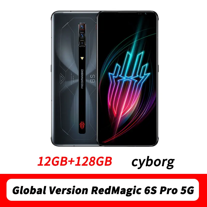 

Global Version redmagic 6s pro Red Magic 6S Pro 5G Gaming SmartPhone 12GB 128GB 6.8'' 165Hz AMOLED Snap 888+ 64M Triple Camera