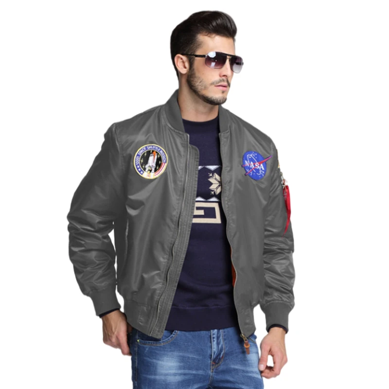 

New Stylish Wholesale Plus Size Men'S Custom bomber zip up Jackets Men Jackets And Coats 2021 jacket with logo, Picture shows