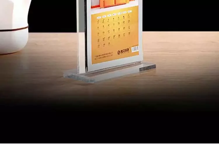 Clear Acrylic Desk Calendar Display Stand Customize Acrylic Desktop