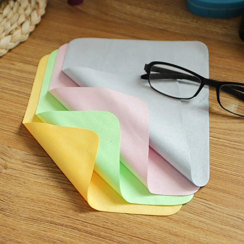 

Quality And Cheap Cleaning Blue Color Custom Microfiber Cloth For Camera And Glasses, Yellow,blue,green,pink